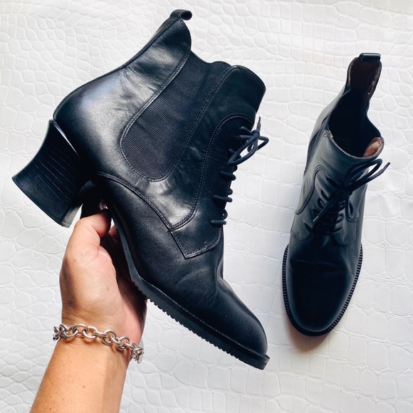 Anthropologie Shoes - Seychelles Rare Pull-on Lace-up Ankle Booties